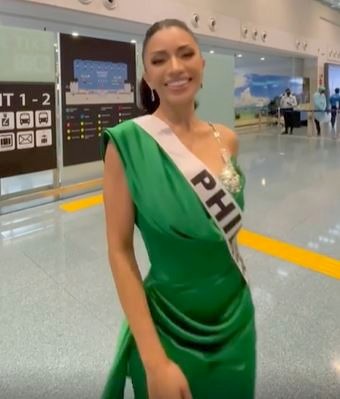 Miss Grand International 2021 PH arrive Thai