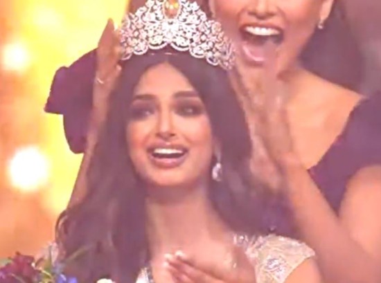 Crowning moment Miss Universe 2021 India