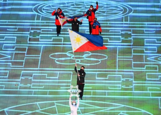 Philippine flag in Beijin olympic
