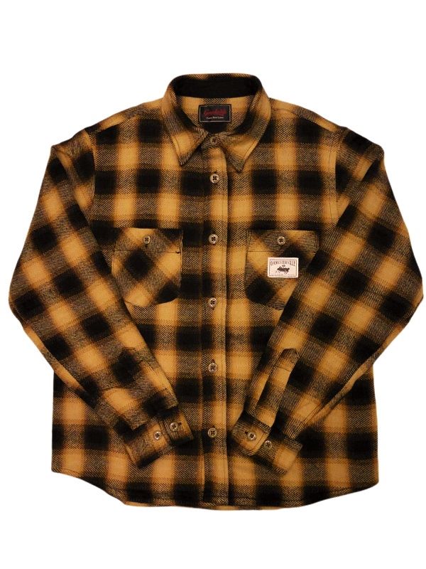 GANGSTERVILLE THUG-L/S CHECK CPO SHIRTS