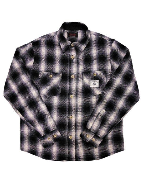 GANGSTERVILLE THUG-L/S CHECK CPO SHIRTS