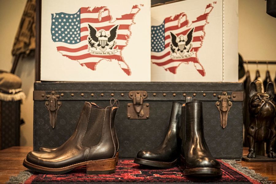 GLAD HAND×ALL American Boot Mfg., Inc. SIDE GORE BOOTS