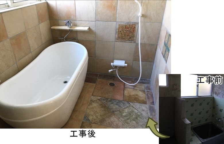 三浦市一戸建てリノベーション工事完了の浴室
