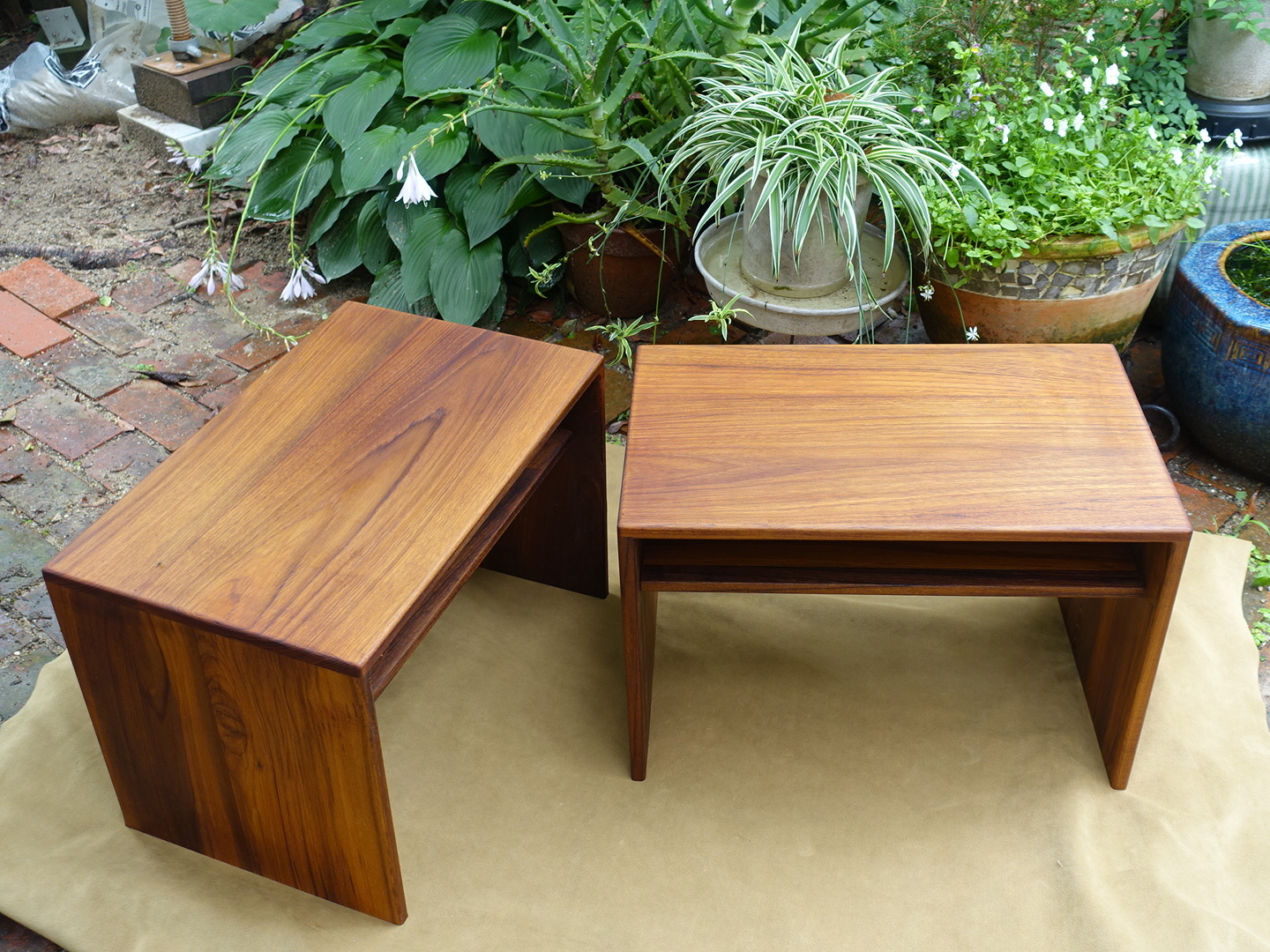 チーク材 手作り家具 / 木工房 フォーハンズ □ テーブル
