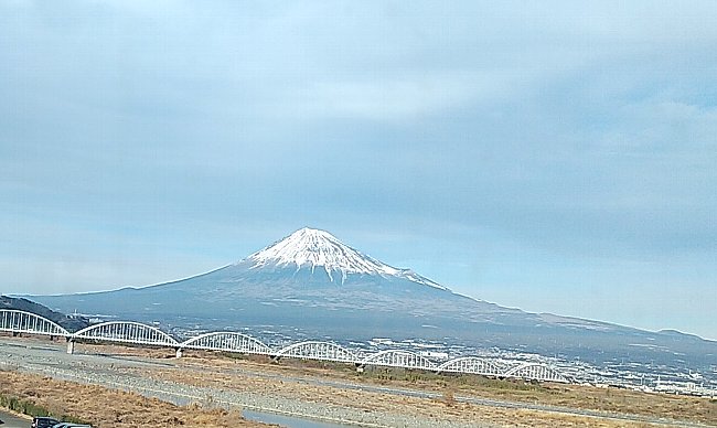 2022・１月９日富士川から見る富士