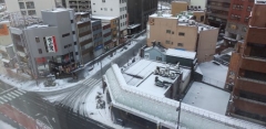 福井市内雪景色１