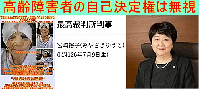 最高裁第三小法廷 宮崎裕子裁判官 自己決定権無視