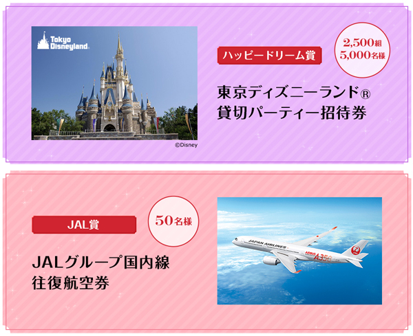 JALは、完全貸し切りの東京ディズニーランド プライベート・イブニング・パーティー招待券などが当たるキャンペーンを開催！