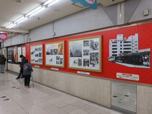 閉店までの3ヵ月間開催された「東横デパートの思ひ出展」。西館7階の会場は月ごとに一部展示品が入れ替えられた。