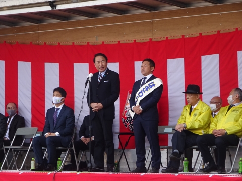 「龍ケ崎市長選挙「萩原 勇」候補出陣式⑨