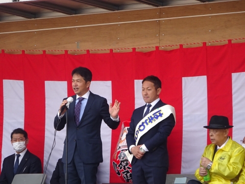 「龍ケ崎市長選挙「萩原 勇」候補出陣式⑧