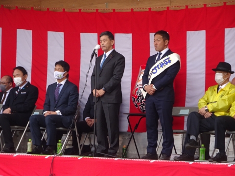 「龍ケ崎市長選挙「萩原 勇」候補出陣式⑩