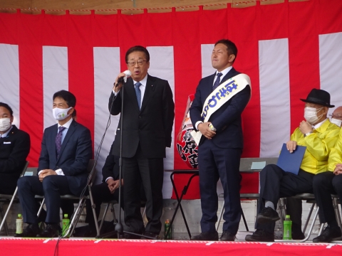 「龍ケ崎市長選挙「萩原 勇」候補出陣式⑫