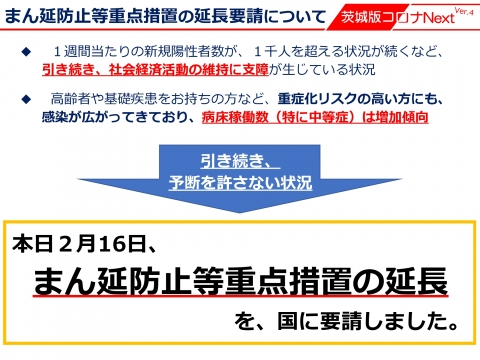 令和4年2月16日「茨城県まん防延長要請」 (1)