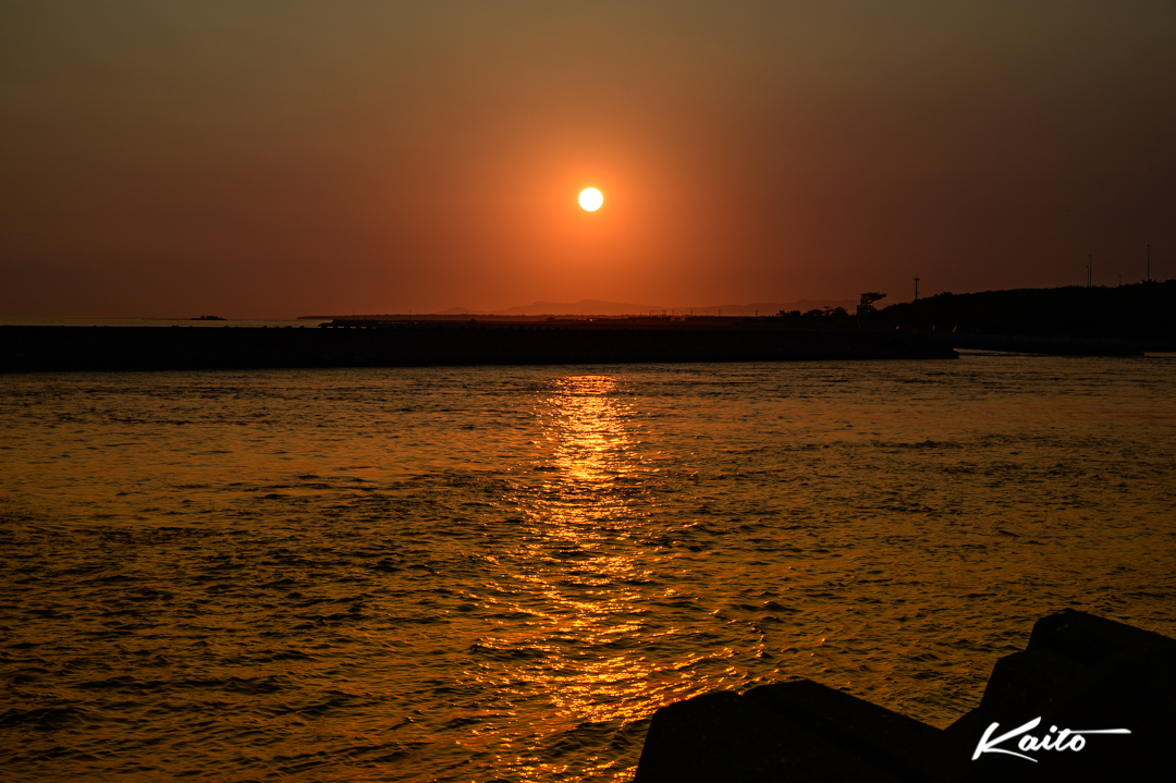 石垣島の夕日　久々です