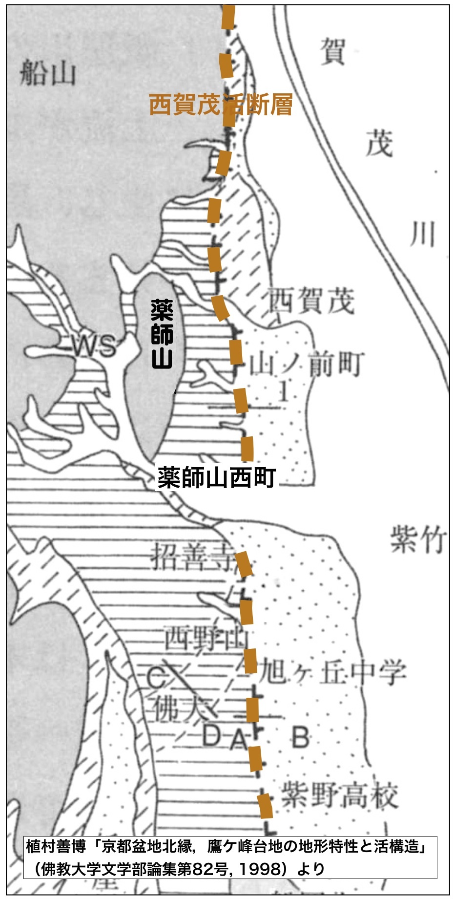 19:西賀茂活断層図