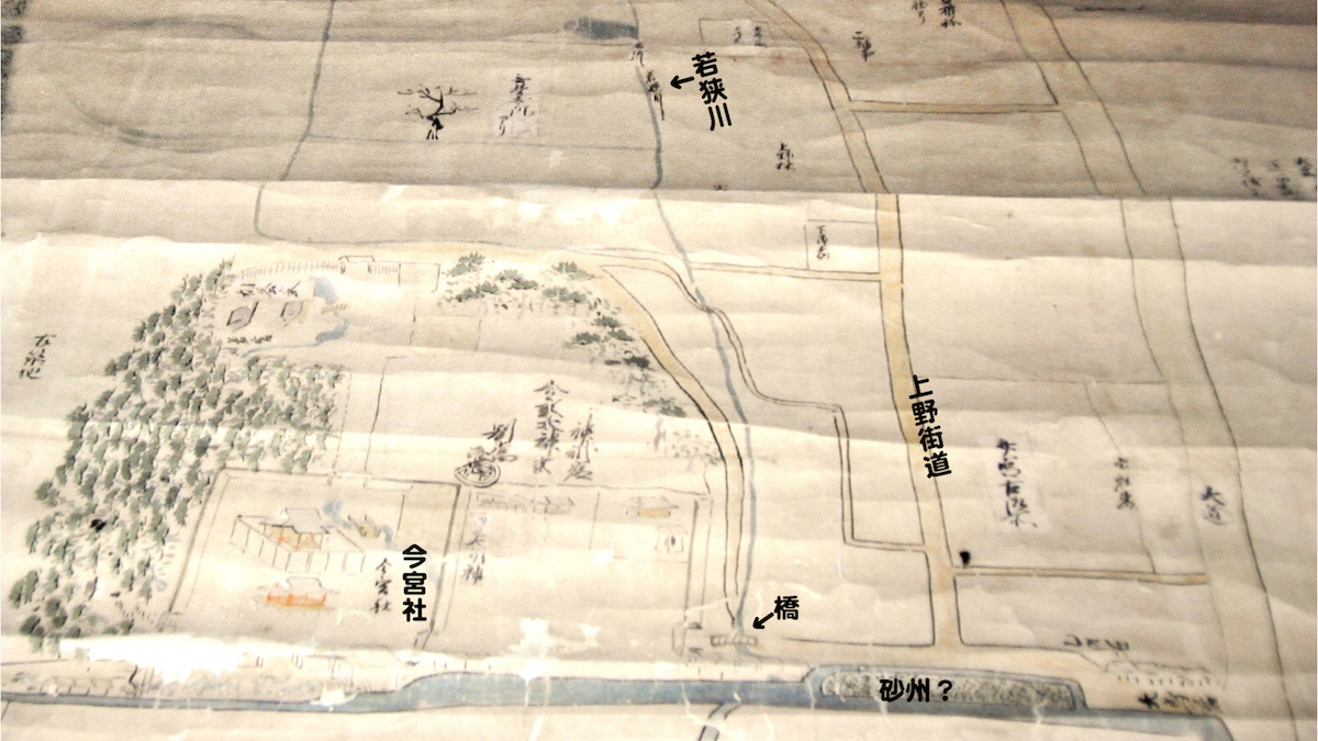 3:「若狭川」:元禄時代の古図
